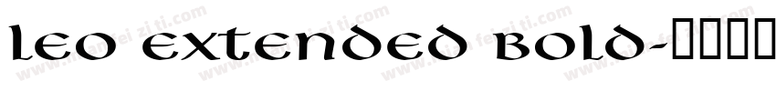 Leo Extended Bold字体转换